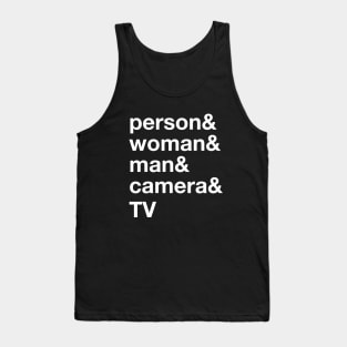 I'm cognitively there: stable genius white on black Tank Top